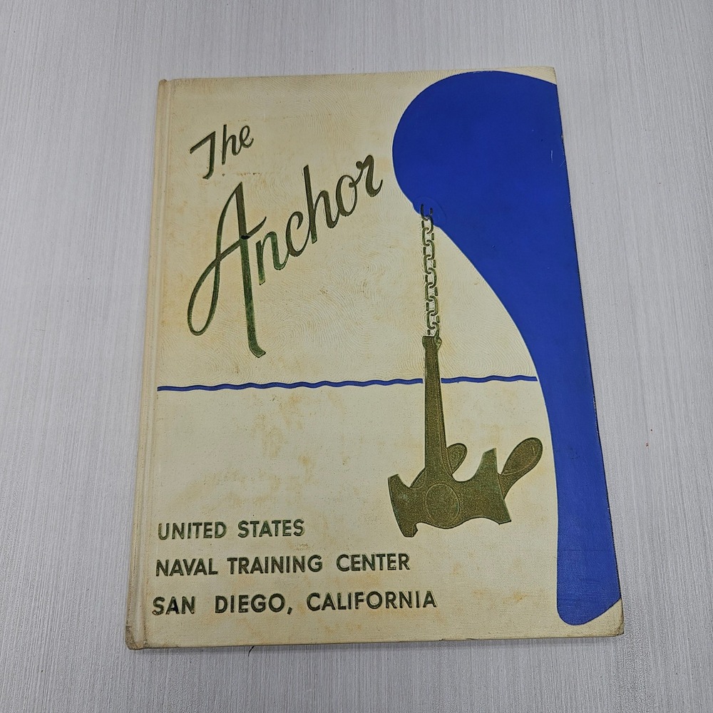 Vintage The Anchor US Naval Training Center San Diego Yearbook with Record